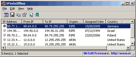 IP Info Offline 1.05